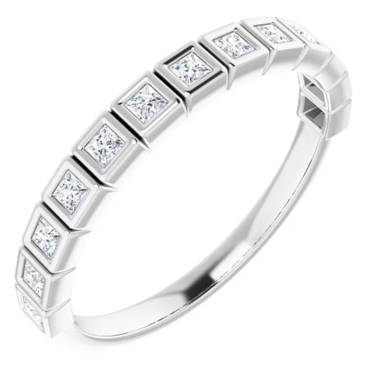 TourmalineRings-Platinum 1/3 CTW Natural Diamond Anniversary Band