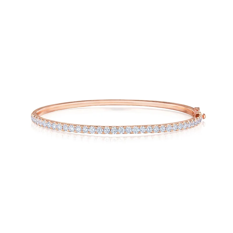 FitnessBracelets-Stackable Bangle with Diamonds