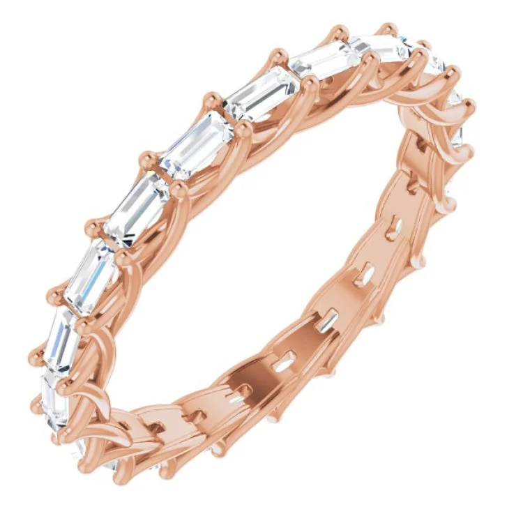 CompassRings-14K Rose 9/10 CTW Lab-Grown Diamond Eternity Band