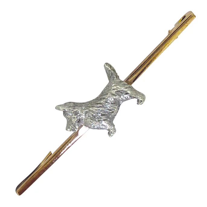 Antique rhinestone brooch-Dog Bar Brooch