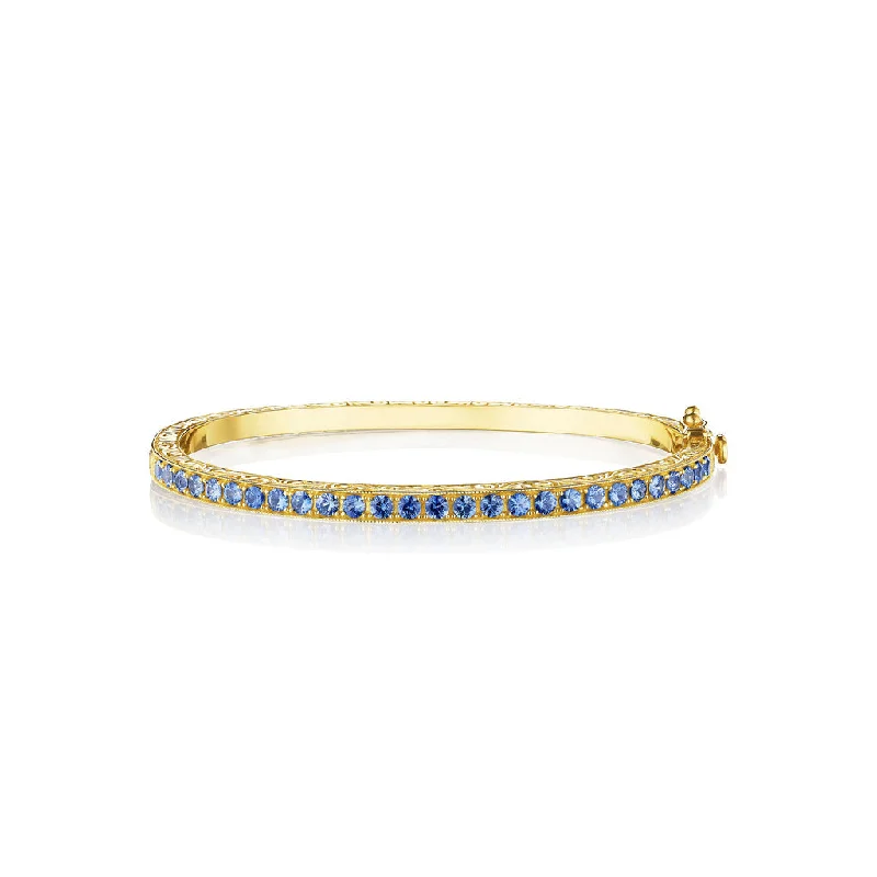 MacrameBracelets-Blue Sapphire Bangle