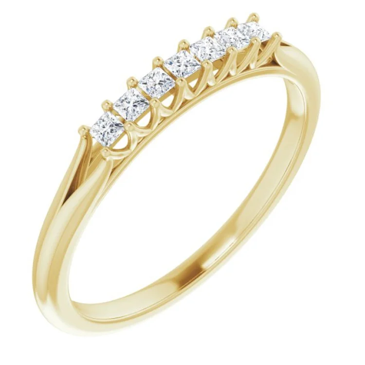 HalloweenRings-14K Yellow 1/6 CTW Natural Diamond Anniversary Band