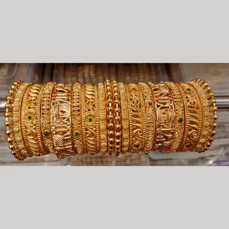 Bangles With Engraving For Special Message-Pooja Bangles Pota Stone Bangles