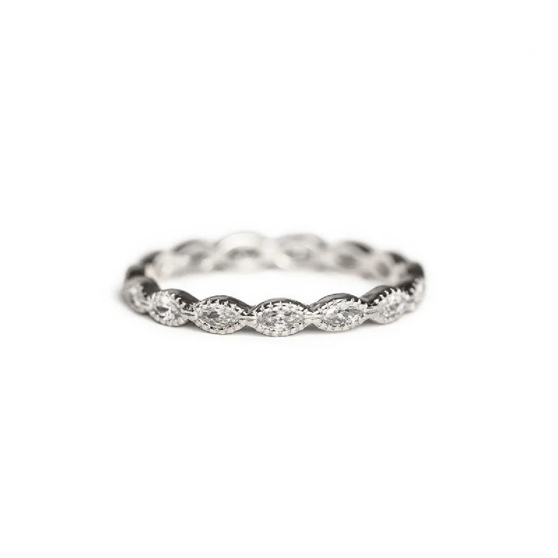 AntiqueRings-Marquise Crystal Eternity Ring