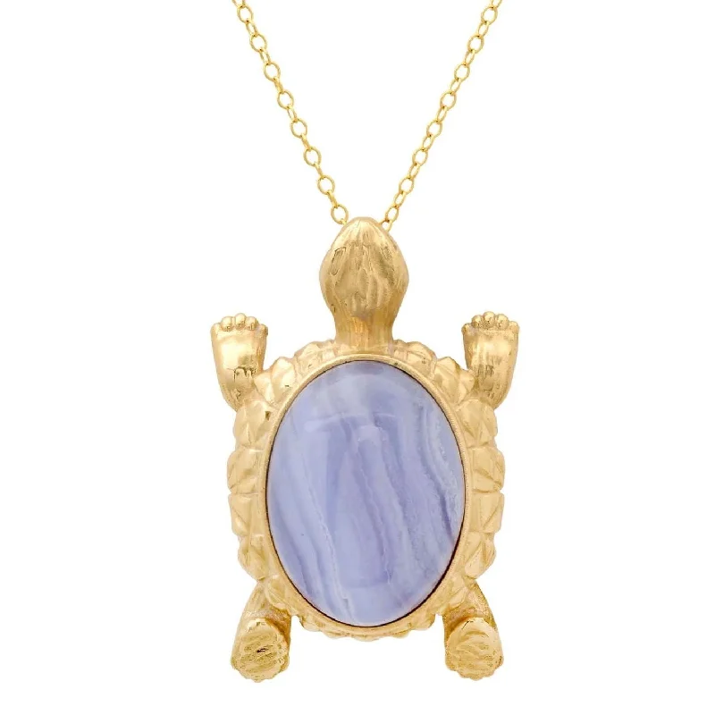 Custom Jewelry Necklaces-Turtle Pendant Necklace