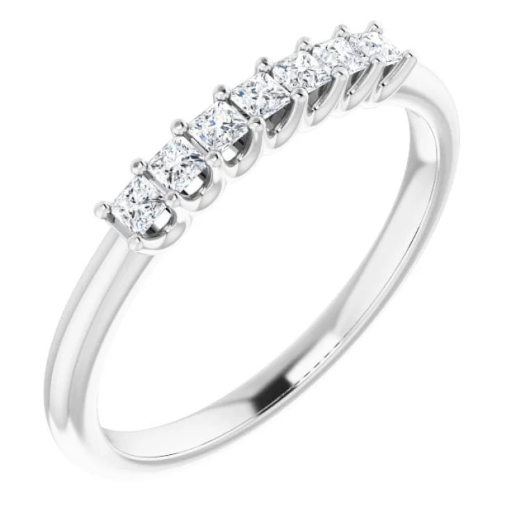 CrystalRings-Platinum 1/4 CTW Natural Diamond Anniversary Band