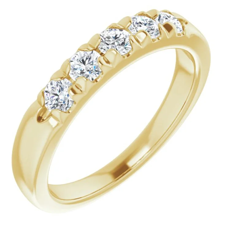 UnisexRings-14K Yellow 1/2 CTW Natural Diamond Anniversary Band