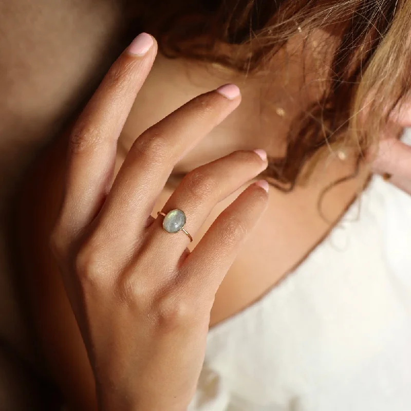 GeometricRings-Labradorite Ring