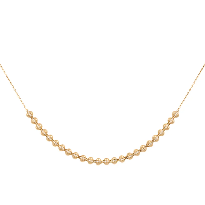 Diamond Necklaces for Special Occasions-The Gold Atom Necklace