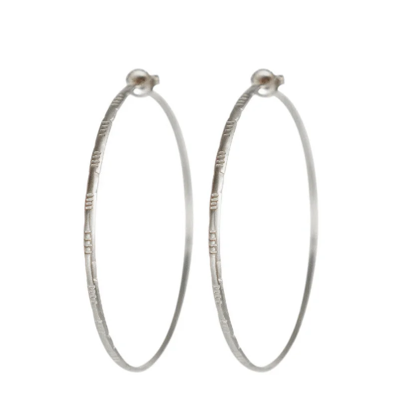 Color Changing Earrings-Diamond Earrings-Sterling Silver Large Moroccan Endless Hoop Earrings