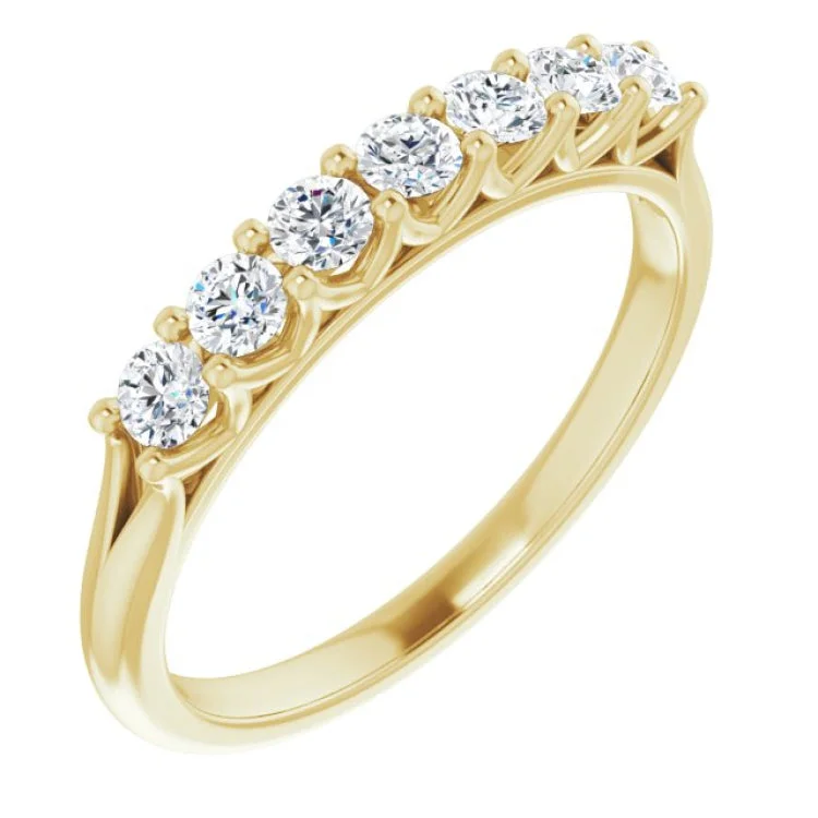 DaisyRings-14K Yellow 3/8 CTW Natural Diamond Anniversary Band