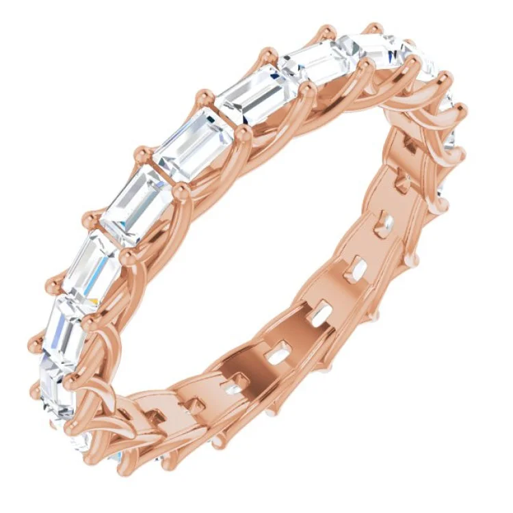 FiveStoneRings-14K Rose 9/10 CTW Diamond Eternity Band