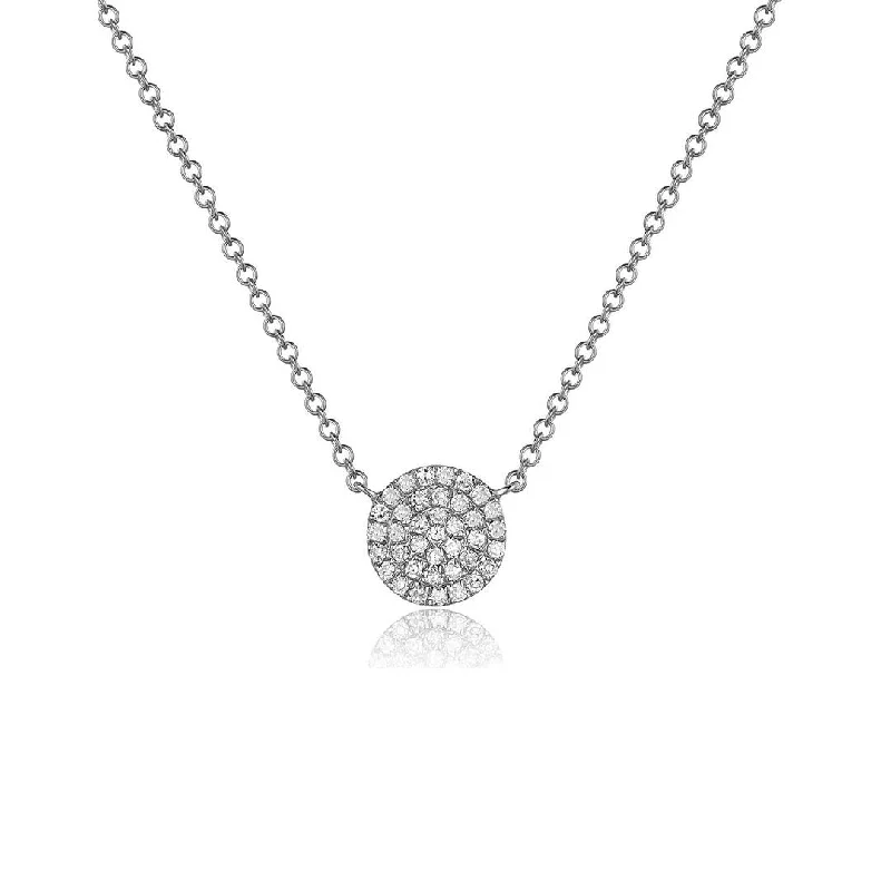 Necklaces for Valentine’s Day-0.12 ctw Diamond Pave Necklace