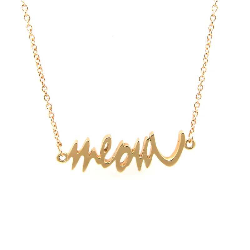 Layered Necklaces for Girls-Meow Necklace