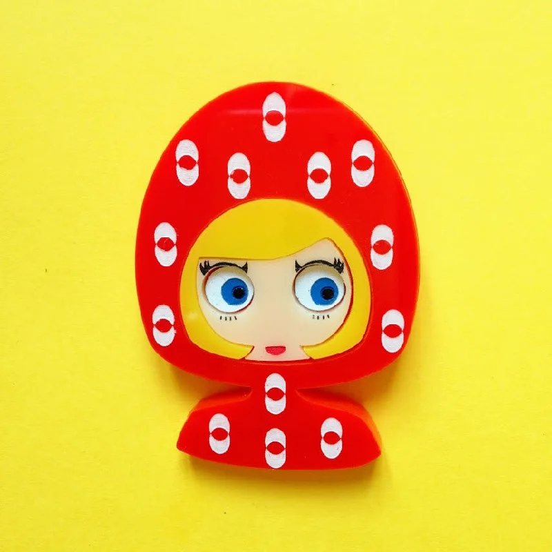 Brooch with rhinestones-SUZIE Acrylic brooch