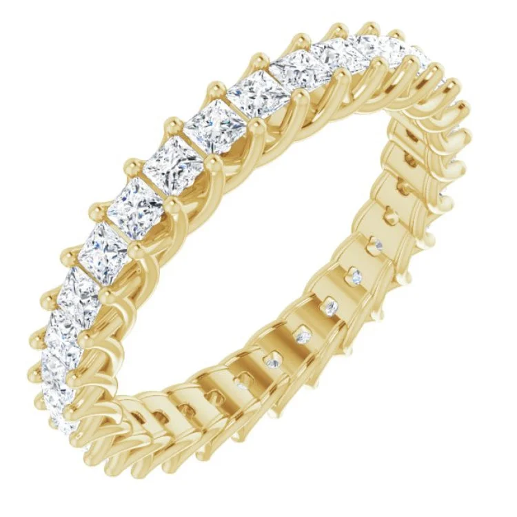 HaloRings-14K Yellow 1 1/2 CTW Diamond Eternity Band