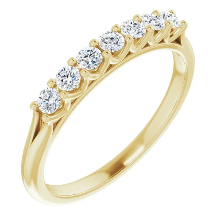 DragonflyRings-14K Yellow 1/3 CTW Natural Diamond Anniversary Band