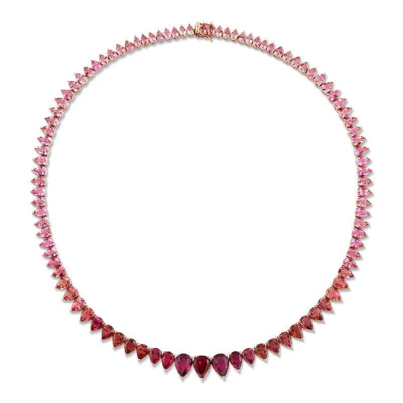 Pearl Necklaces for Brides-The Ombré Tourmaline Necklace