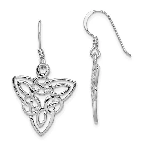 Earrings for Weddings-Wedding Earrings for Bridesmaids-Sterling Silver Celtic Knot Dangle Earrings