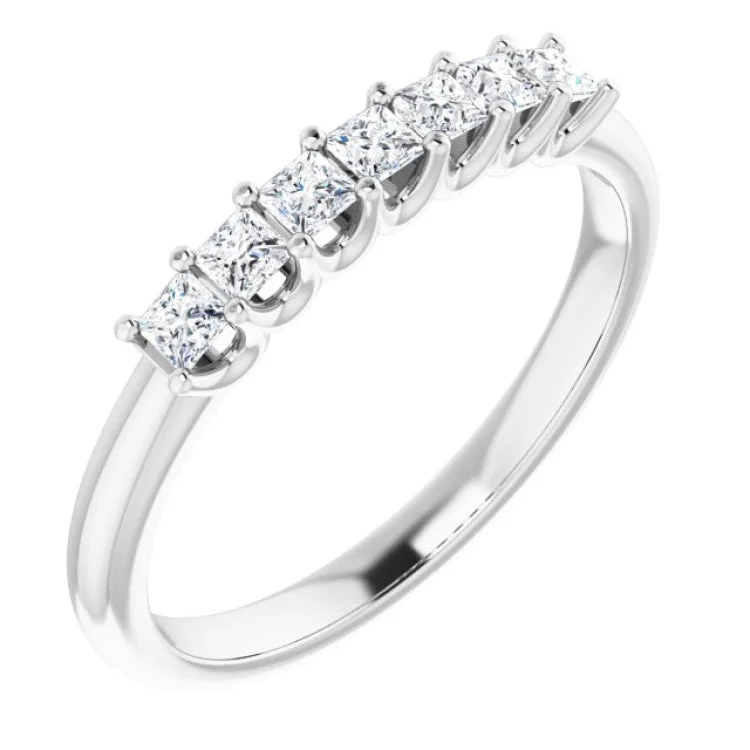 HorseRings-14K White 1/3 CTW Natural Diamond Anniversary Band