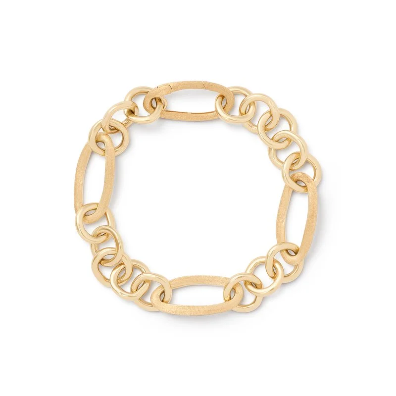 EmeraldBracelets-Gold Link Bracelet