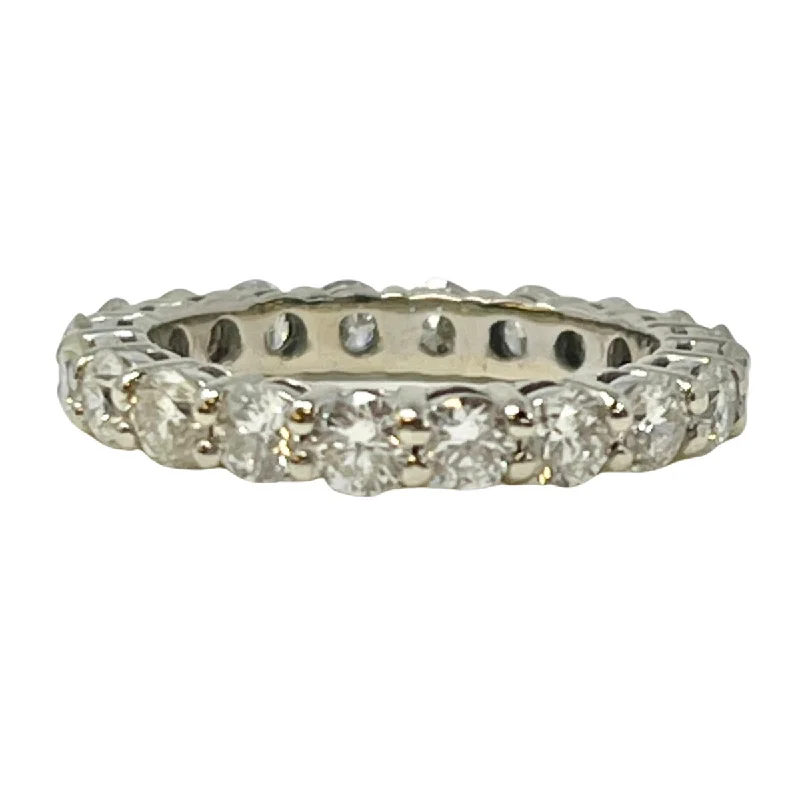 FiligreeRings-14K White Gold Diamond Eternity Ring