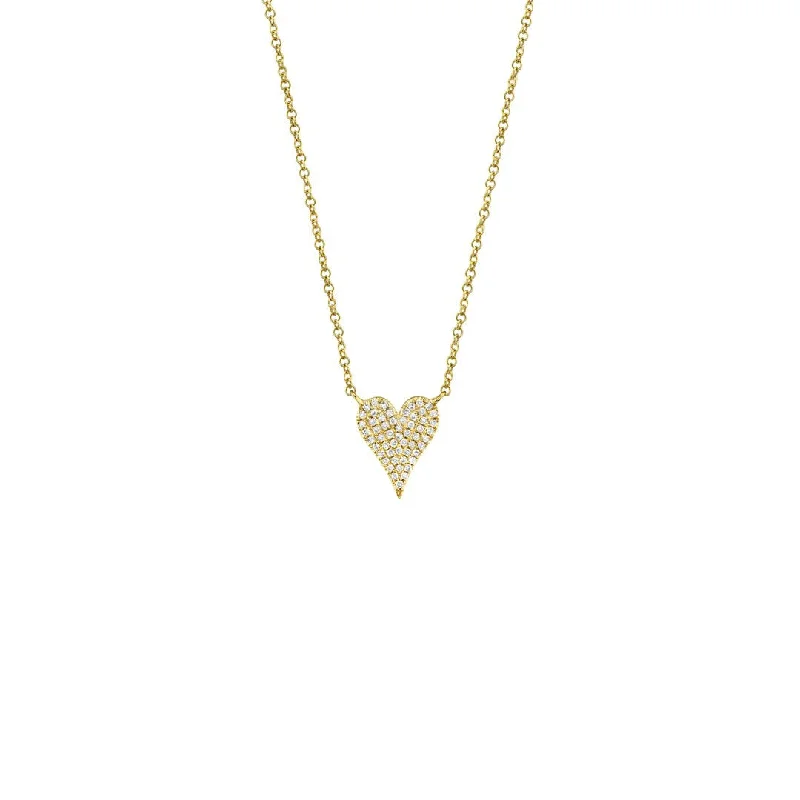 Birthstone Necklaces for Kids-0.11 ctw Diamond Heart Necklace