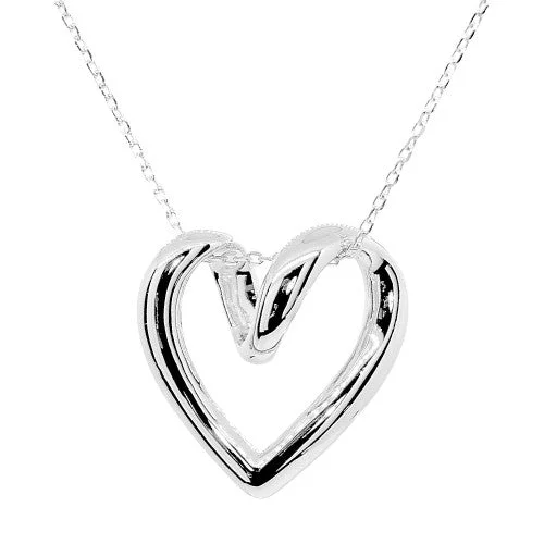 Designer Necklaces for Formal Events-Open Heart Necklace