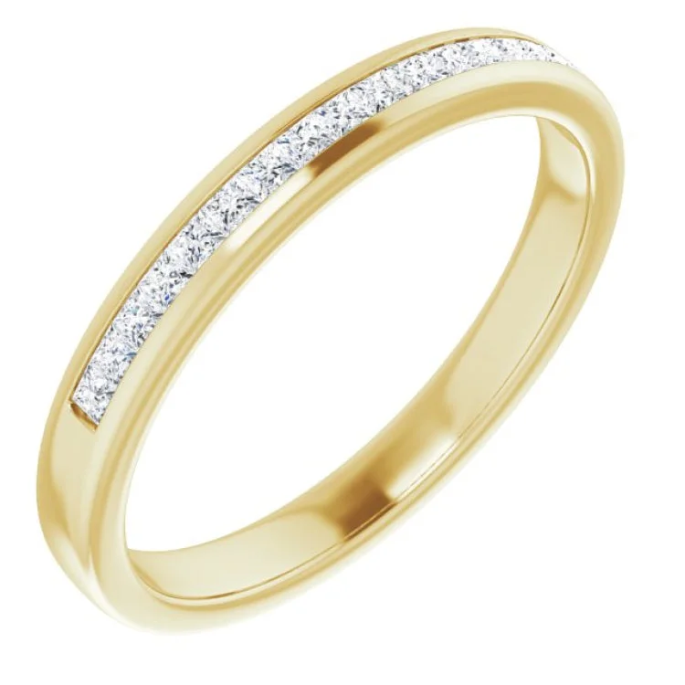 SunRings-14K Yellow 3/8 CTW Natural Diamond Band