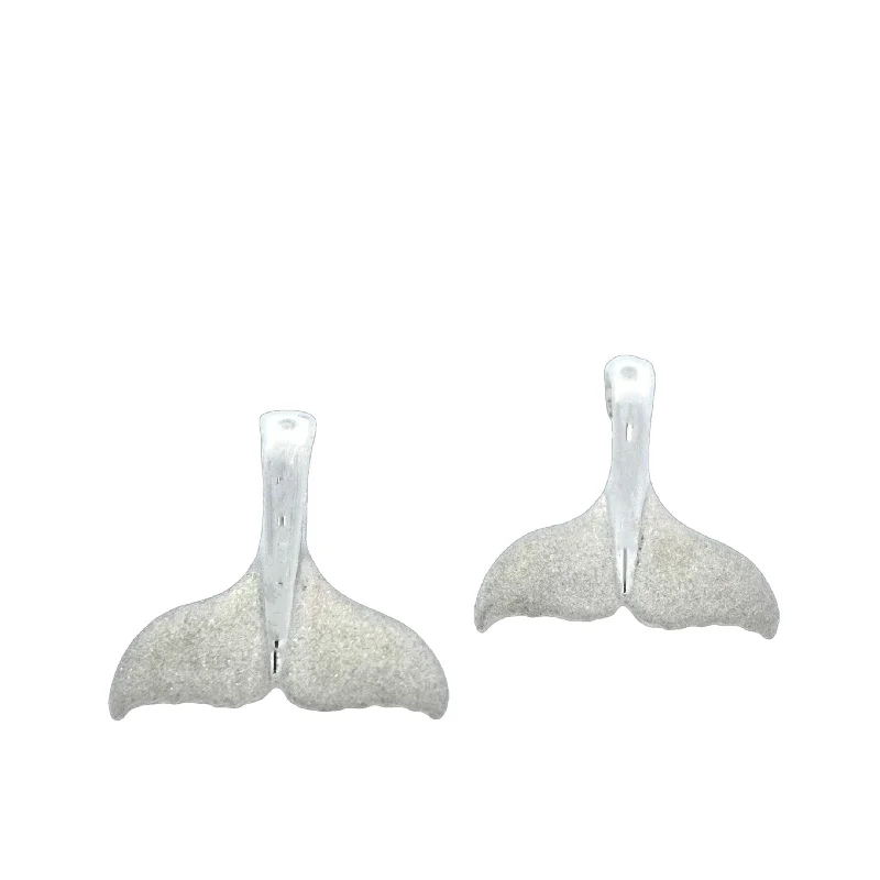 Classic Earrings-Party Earrings for Women-Whale Tail Earrings in Precious Silver