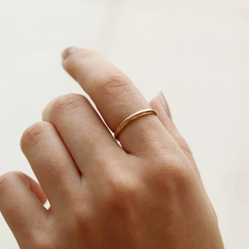 MemorialRings-Circle Ring 14k Gold