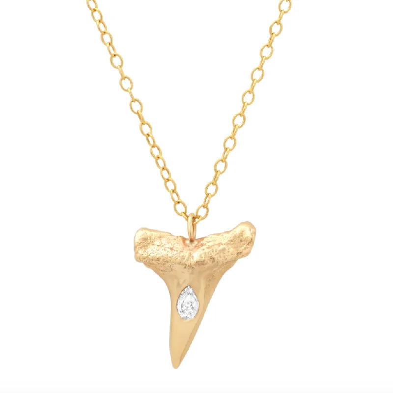 Fashion Jewelry Necklaces for Women-Small Mako Tooth Necklace