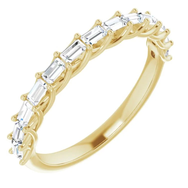 DreamcatcherRings-14K Yellow 3/8 CTW Natural Diamond Anniversary Band