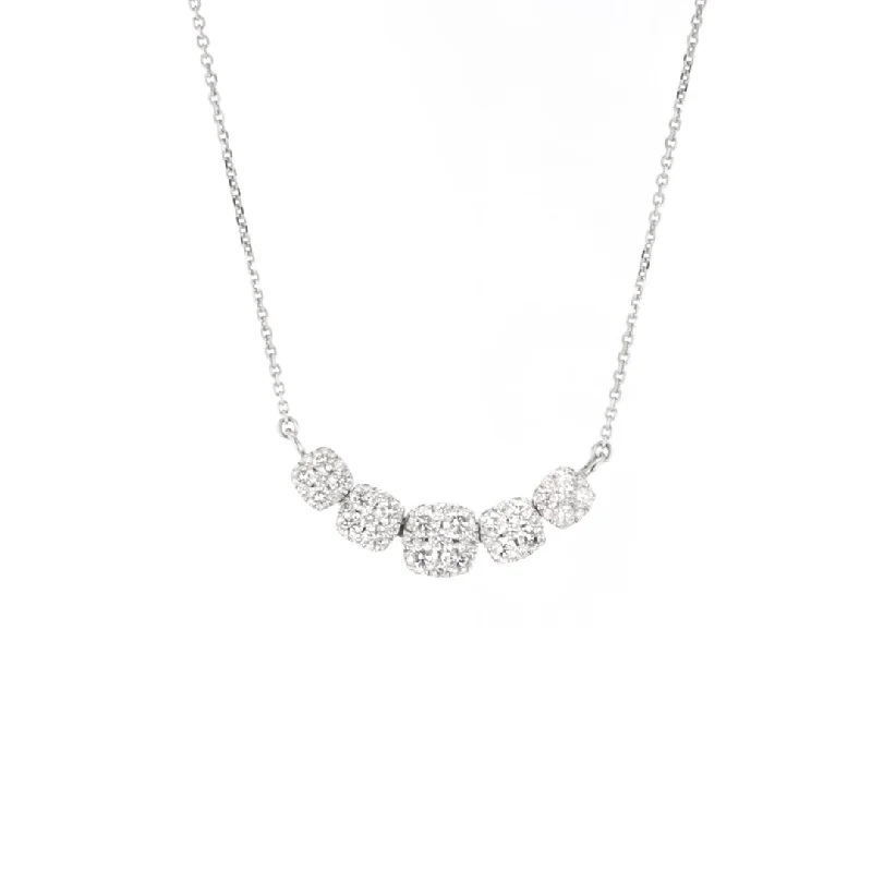 Long Silver Necklaces-17" 1.08 ctw Diamond Necklace | M10271771