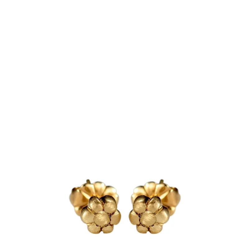 Crystal Earrings-Holiday Drop Earrings-10K Gold Tiny Flower Stud Earrings