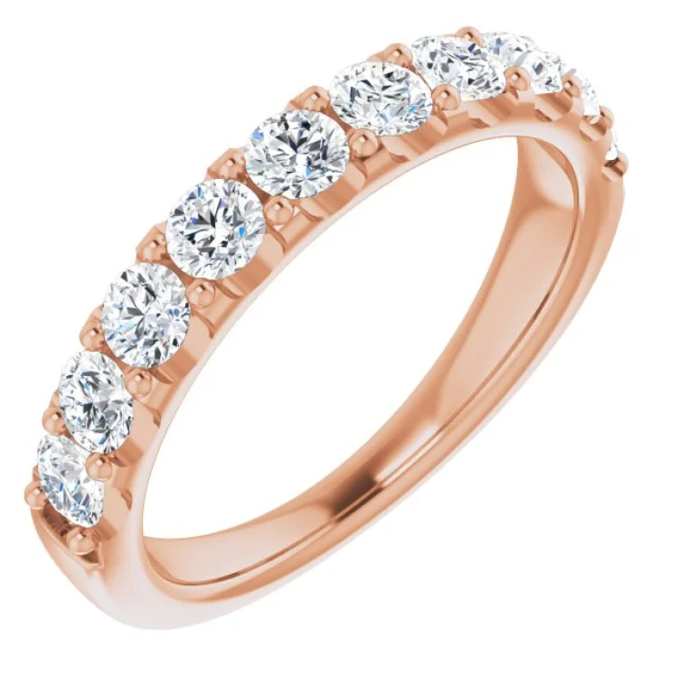 ForestRings-14K Rose 1 CTW Natural Diamond Anniversary Band