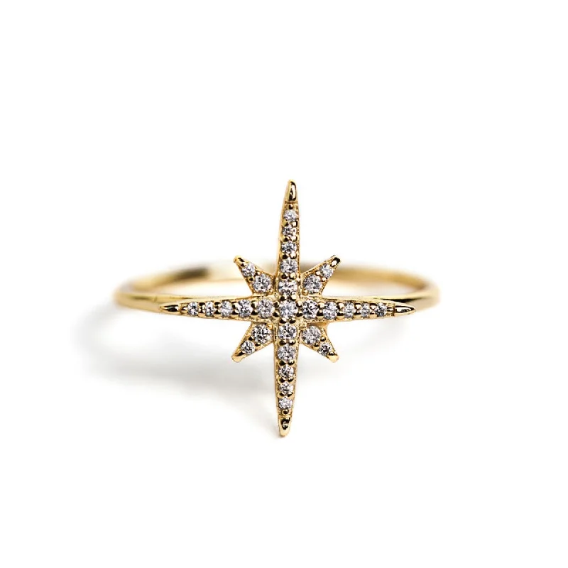 MoissaniteRings-Celeste Star Ring