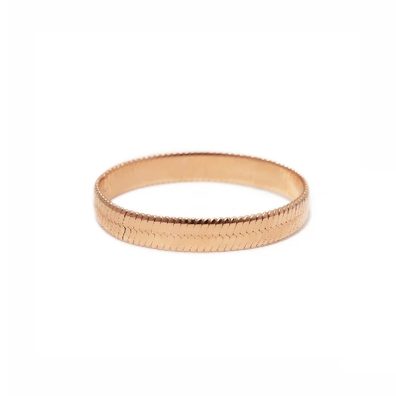 ReptileRings-Herringbone Chain Stacking Ring